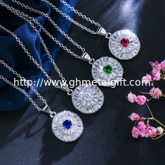 China Fashion Luxury Jewelry Set Rhodium AAA Cubic Zircon Cz zircon Necklaces Earrings Jewelry Sets Wedding Set supplier
