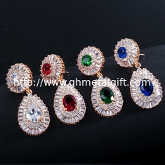 China Women's WaterDrop Earrings, CZ Earrings For Bride Jewelry Parties Wedding  Jewelry Earrings Necklace jewelry set supplier
