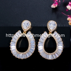 China Hot Sale Small Circle Hoop Earrings For Women Waterdrop CZ Zirconia Earrings Ear Piercing Jewelry Gifts supplier