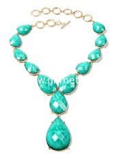 China New design thin string alloy chain resin necklace supplier