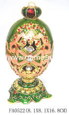 China Faberge Easter Metal Egg Jewellery box supplier
