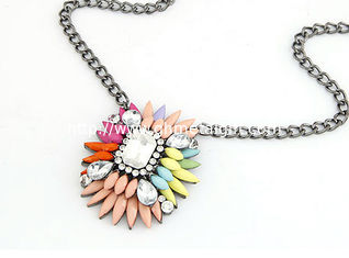 China Favorites Compare Wholesale Aliexpress Cheap Fashion Costume Jewelry Resin Necklace supplier