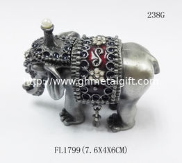 China Thailand Gifts Trinket Box Elephant Shape Jewelry Boxes For Gift supplier