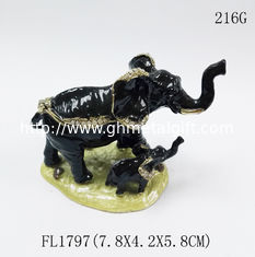 China Decorative Metal Alloy Elephant Jewelry Trinket Box elephant shaped jewelry box for promotional gift supplier
