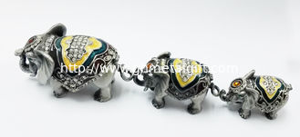 China Gift Jewelry Box Elephant Shape Trinket Box Alloy Jewelry Box supplier