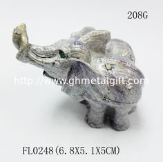 China Lovely elephant beautiful enamel small jewelry box drawer handles for gift supplier