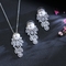 Luxury Crystal Bridal Wedding Jewelry Pearl Rhinestone Women Girls Necklace Sets Engagement Pa supplier