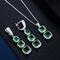Jewelry Set for Wedding Party Crystal CZ Zircon Ring Earrings Bracelets Necklace Jewelry Set supplier