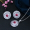 Fashion Luxury Jewelry Set Rhodium AAA Cubic Zircon Cz zircon Necklaces Earrings Jewelry Sets Wedding Set supplier