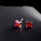Cubic zirconia stud earrings cz earrings in bulk classic simple earrings design necklace earring jewelry set supplier