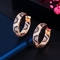 Fashion earring jewelry CZ crystal Beautiful cubic zirconia brass earrings jewelry sets supplier
