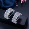 Sparkling Color Zirconia Hoop Earrings Paved Full Crystal Circle Earrings Luxury Women CZ Earring Jewelry supplier