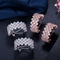 Sparkling Color Zirconia Hoop Earrings Paved Full Crystal Circle Earrings Luxury Women CZ Earring Jewelry supplier