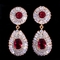 Women's WaterDrop Earrings, CZ Earrings For Bride Jewelry Parties Wedding  Jewelry Earrings Necklace jewelry set supplier