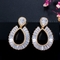 Hot Sale Small Circle Hoop Earrings For Women Waterdrop CZ Zirconia Earrings Ear Piercing Jewelry Gifts supplier