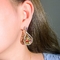 Luxury Female Crystal Zircon Stone Earrings Fashion silver color Earrings Vintage Double Stud Earrings For Women supplier