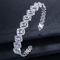 AAA+ Elegant Square CZ Bracelets Zircon Tennis charm Bracelets &amp; bangles CZ Bracelets &amp; bangle Wedding Jewelry supplier