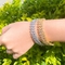 Crystal Adjustable Bracelet Bangle for Women Gold Silver Color Wedding Bracelets &amp; Bangles Jewelry Gift supplier