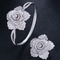 Luxury Rhinestone Flower Bracelet for Women Crystal Bracelet Wedding Bridal Bracelet Gold Silver Color Bracelet  Jewelry supplier