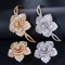 Luxury Rhinestone Flower Bracelet for Women Crystal Bracelet Wedding Bridal Bracelet Gold Silver Color Bracelet  Jewelry supplier