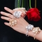 Flower Cubic Zirconia Bangle CZ Zircon Crystal Flower Bracelets for Women Wedding Bridal  Bracelets Jewelry supplier