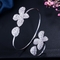 Fashion Flower Bracelet Shining CZ Crystal  Bracelet CZ Bracelets Woman Bangle for Women Wedding Party Jewelry supplier