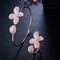 Fashion Flower Bracelet Shining CZ Crystal  Bracelet CZ Bracelets Woman Bangle for Women Wedding Party Jewelry supplier