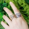 Zirconia Classic CZ Zircon Ring Tennis High Quality Ring  CZ Gold Ring Wedding Bridal Jewelry supplier
