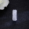 CZ Zircon Crystal Ring Cross Silver Ring for Women Wedding Trendy Ring Jewelry with 925 Stamp CZ Stone Ring supplier