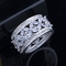 925 Sterling Silver Princess Tiara Crown Sparkling Love Heart CZ Rings for Women Engagement Jewelry Anniversary supplier