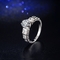 CZ with Big Round Zircon Ring Elegant Women Wedding Rings High Quality Delicate Gift Ring Fashion AAA CZ RIng Jewelry supplier