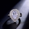 Fashion Women Ring 925 Sterling Silver Ring CZ White Stone bague anel bijoux Jewelry Accessories Vintage Rings supplier