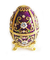 Zinc Alloy Luxury Easter Egg jewelry Box Russian Reticulate Metal Faberge Egg Easter Egg Gift Decorate Box Home Desk supplier