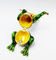 Mini Metal Frog Trinket Box Hinged Hand-Painted Animal Crystal Rhinestone  Frog Jewelry Trinket Box Wedding Lady's Gift supplier