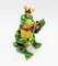 Mini Metal Frog Trinket Box Hinged Hand-Painted Animal Crystal Rhinestone  Frog Jewelry Trinket Box Wedding Lady's Gift supplier