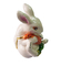 Rabbit Bejeweled Trinket Box Necklace Ring Holder Rabbit Figurine Hinged Rabbit Jewelry Box Rabbit Easter Gift supplier