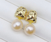 Natural Pearl Necklaces Fashion Women's Earrings Fine Simple Pearl Small Earrings For Women Party Jewelry Gifts supplier