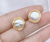 Natural Pearl Necklaces  Charmming Korean Fashion Pearl Earrings For Women Hoop Round Earring Jewelry supplier