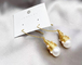 New Design Waterfresh Pearl Earrings Temperament Geometric Gold Color Metal Hoop Earrings Baroque Pearl Earring Women supplier