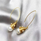 New Design Waterfresh Pearl Earrings Temperament Geometric Gold Color Metal Hoop Earrings Baroque Pearl Earring Women supplier