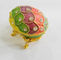 Russia eggs Easter Egg Trinket Jewelry Decorative Box Enamel Decorative Box supplier