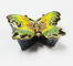 Butterfly Design Colored gold Metal Jewelry Box supplier
