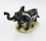 Decorative Metal Alloy Elephant Jewelry Trinket Box elephant shaped jewelry box for promotional gift supplier