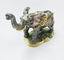 Handmade Pewter metal Trinket Box rhinestone enamel Elephant Decorative jewelry Box supplier