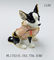 dog shape gold plated trinket box metal jewelry boxes for decoration supplier
