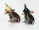 dog bejeweled trinket box dog alloy decorative crafts pewter ornament home decorative supplier