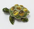 Metal Turtle jewelry box with diamond Decoration new mini  turtle jewelry box supplier