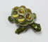 Metal Turtle jewelry box with diamond Decoration new mini  turtle jewelry box supplier