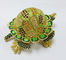 Custom Turtle shape zinc alloy gift jewelry boxes turtle trinket box jewelry box supplier