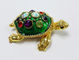 Fashion Alloy Turtle Jewelry Box green turtle trinket box/jewelry box supplier